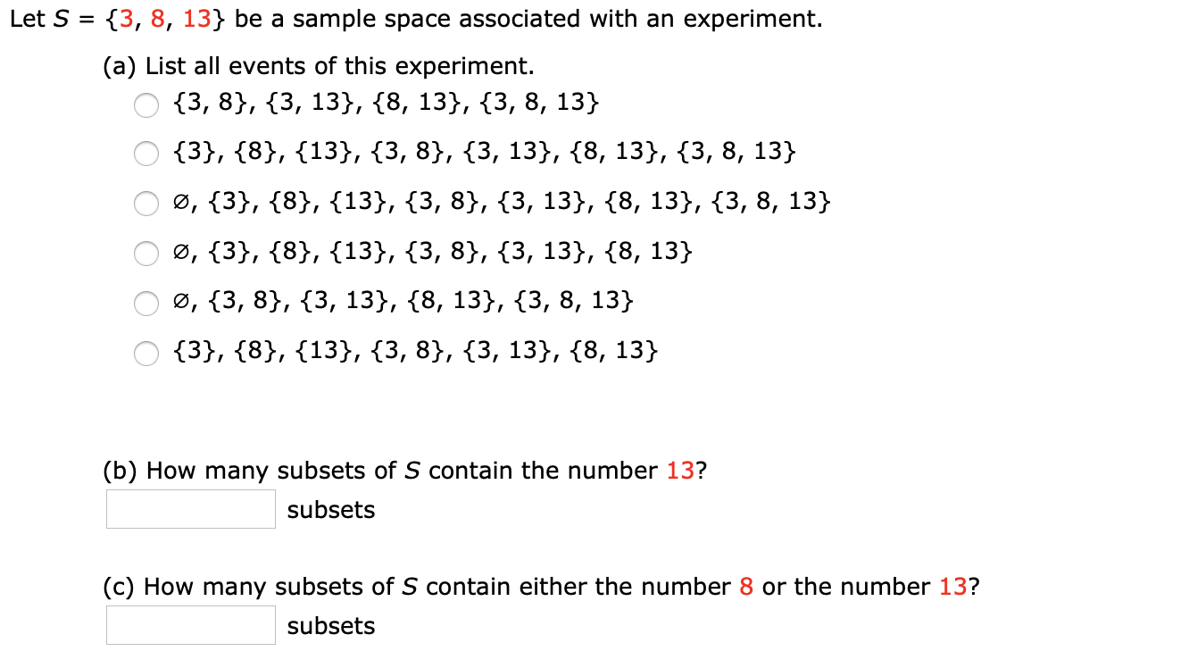 Solved Let S Be A Sample Space Associated Wi