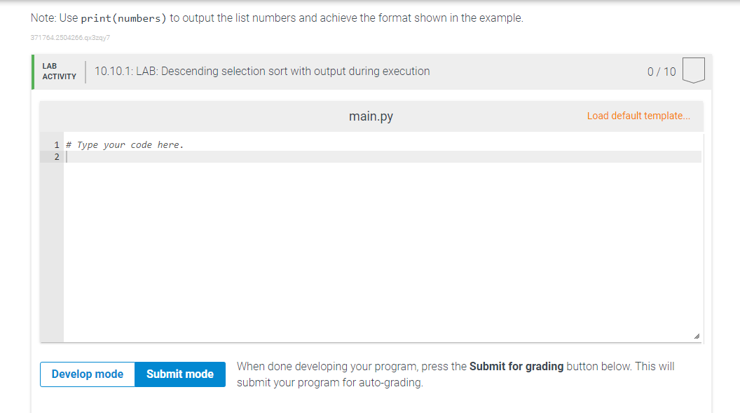 10-10-lab-descending-selection-sort-with-output-chegg