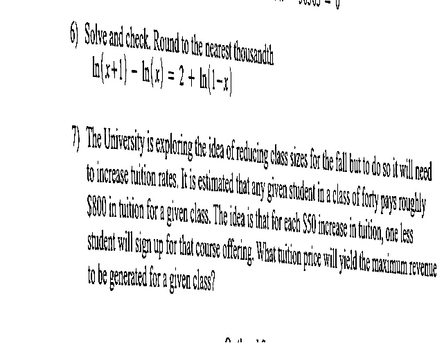 Solved 6) Solve and check. Round to the nearest thousandila | Chegg.com