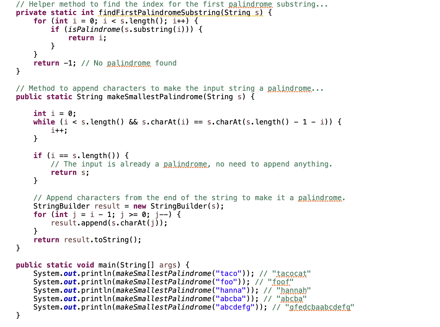 Solved iven a string s, appends the smallest number of | Chegg.com