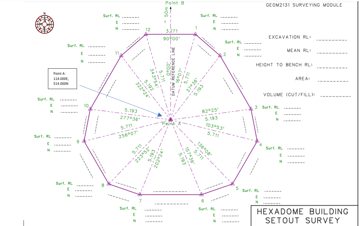 solved-1-the-completed-hexadrome-building-setout-survey-chegg