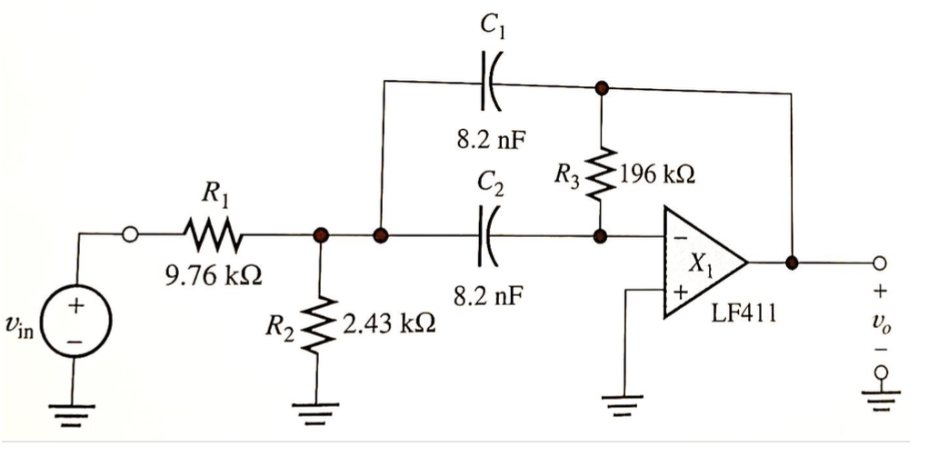 Solved Figure 1 Active Filter Schematic Figure 2 | Chegg.com