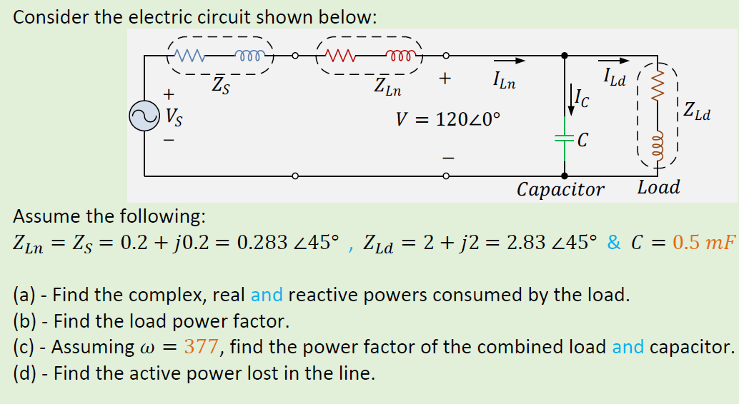 Solved - -- - Consider the electric circuit shown below: | Chegg.com