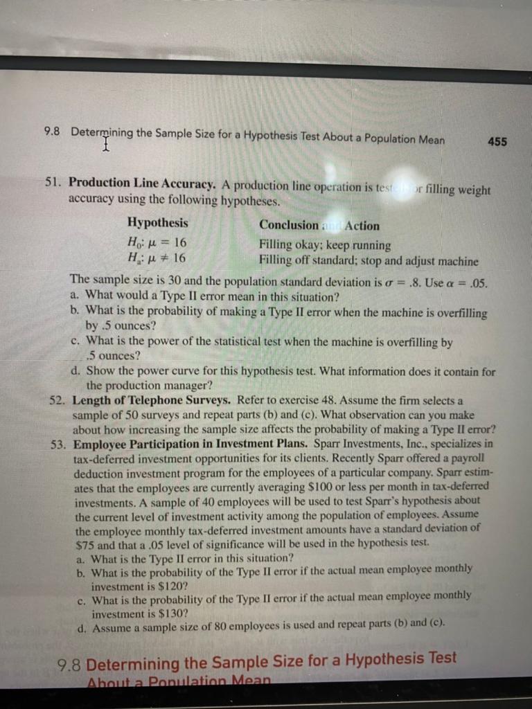 hypothesis test minimum sample size