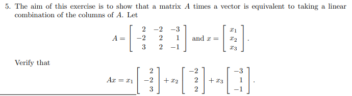 Solved 5. The aim of this exercise is to show that a matrix | Chegg.com