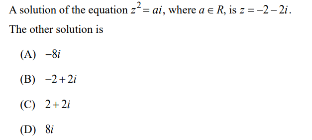 z^2 = i solution