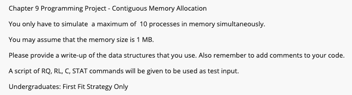 Contiguous Memory Allocation In Section 9.2, we | Chegg.com