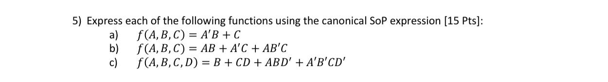 Solved Express each of the following functions using the | Chegg.com