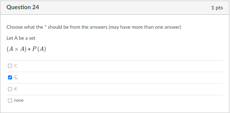 Solved Question 19 1 pts Choose what the should be from the | Chegg.com