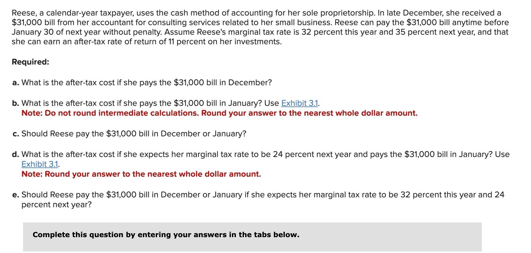 Solved Reese, a calendaryear taxpayer, uses the cash method