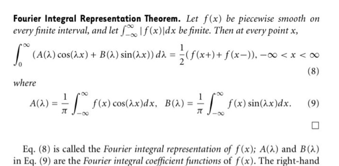 Solved 3. Find the Fourier integral representation of each | Chegg.com