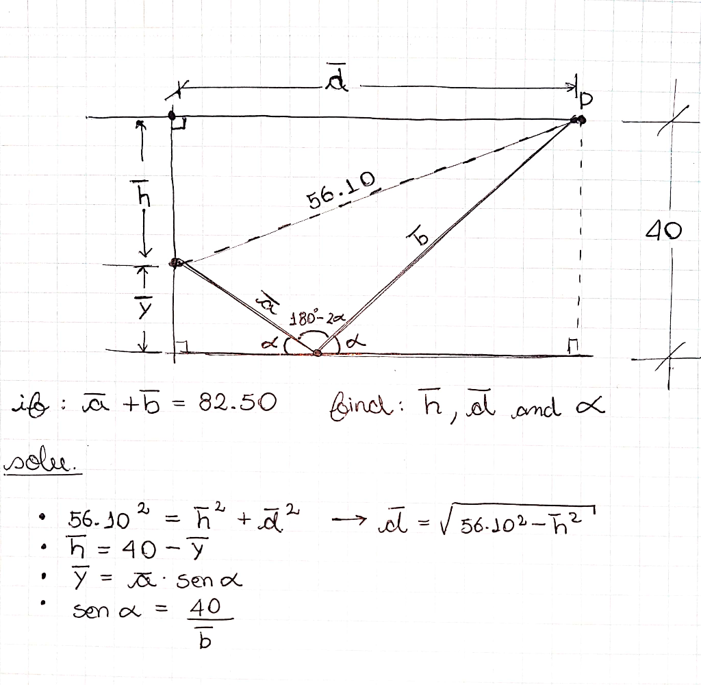 Solved Find H D And A If A B 82 50 I Just Have 5 Equati Chegg Com