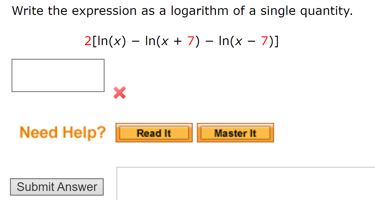 Solved Write the expression as a logarithm of a single | Chegg.com