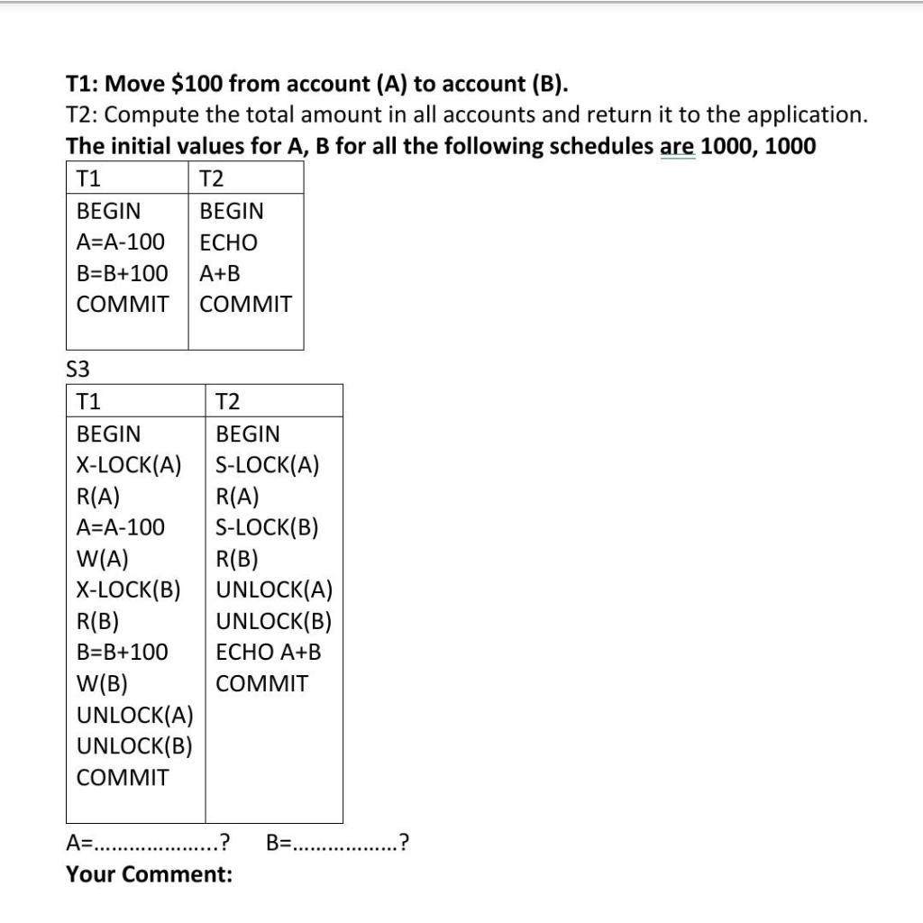 Solved Short answer, please I want Value A And Value B And a