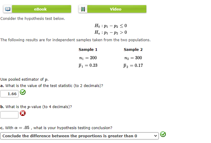 Solved Consider the hypothesis test below. | Chegg.com