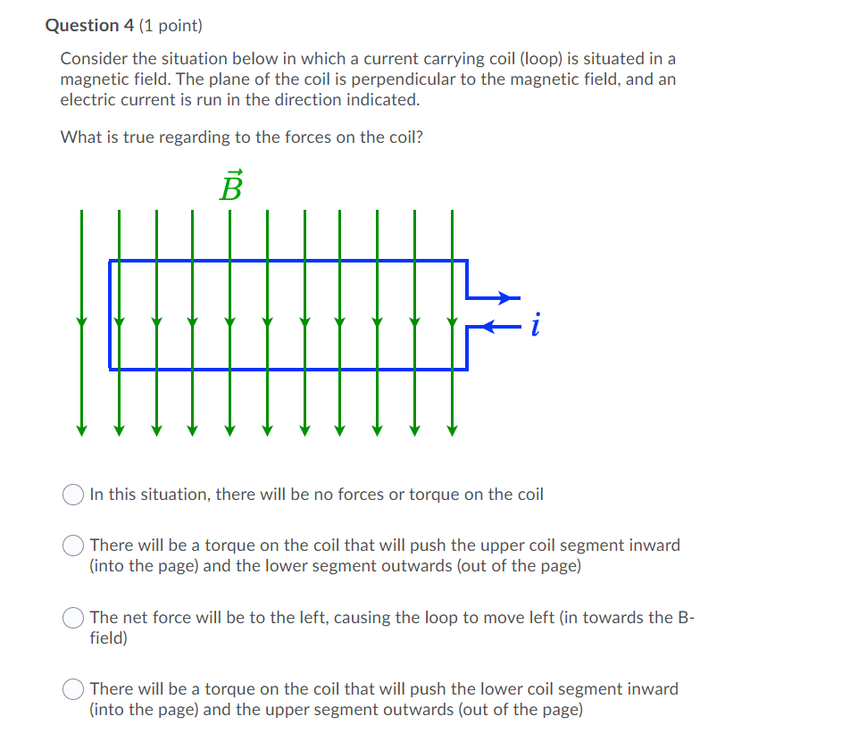 Solved Question 4 (1 point) Consider the situation below in | Chegg.com