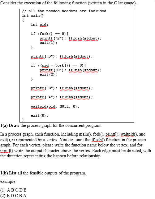 Solved Consider the execution of the following function