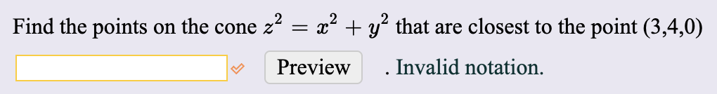 Solved Find the values of x, y and z that correspond to the | Chegg.com