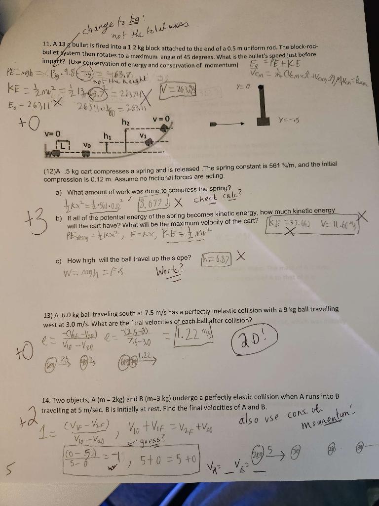 Solved 11-14, what I did wrong, the answers, and how to get | Chegg.com