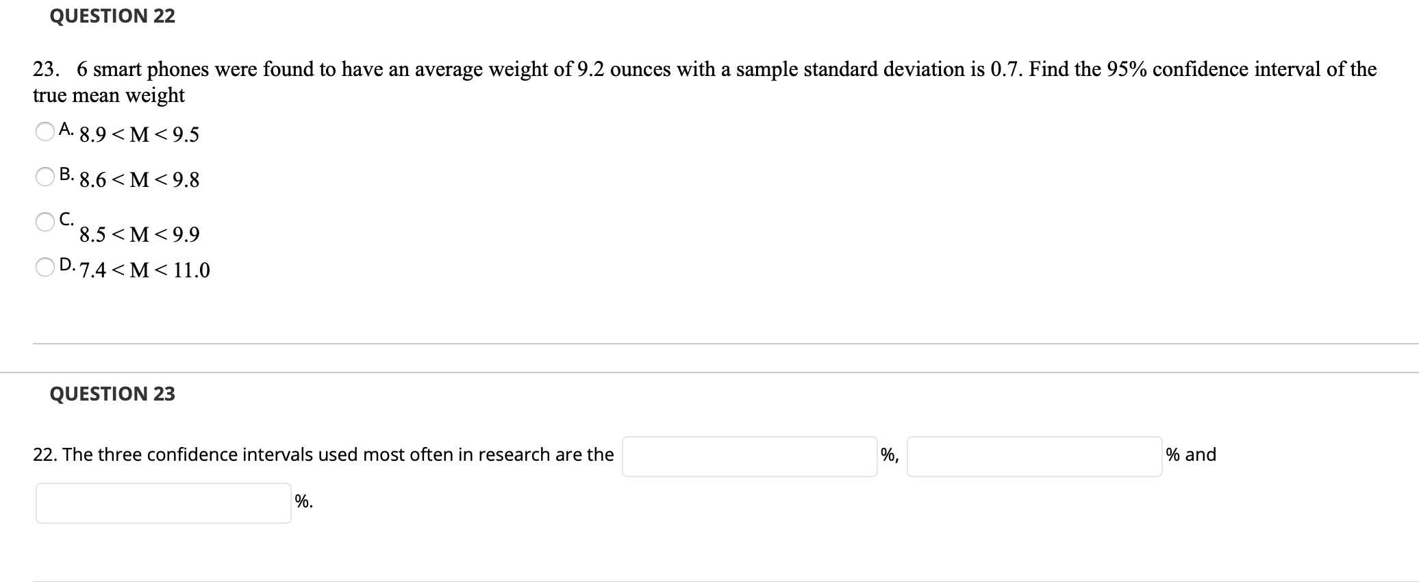 Solved QUESTION 7 Use the table below to answer the | Chegg.com