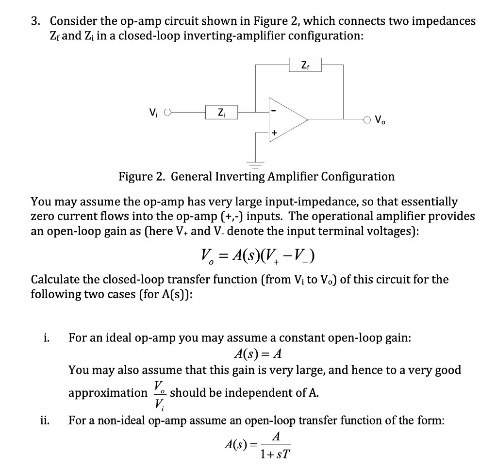 Solved 3. Consider The Op-amp Circuit Shown In Figure 2, | Chegg.com