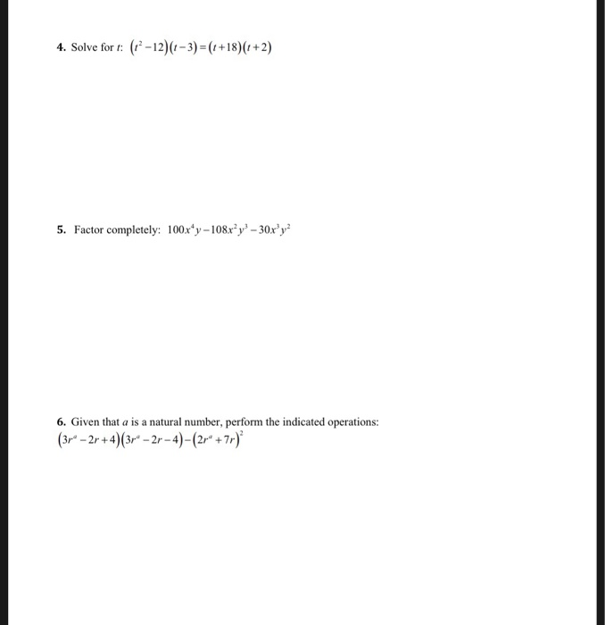 Solved 20 Math 98 Extended Assignment EA 1: Polynomials & | Chegg.com