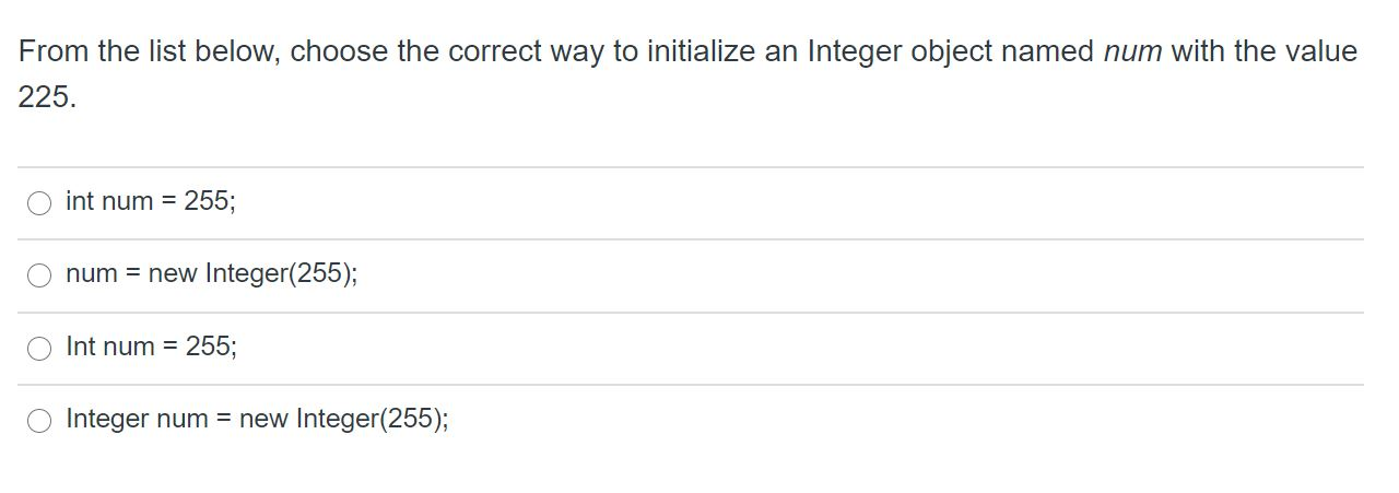 Solved From the list below, choose the correct way to | Chegg.com