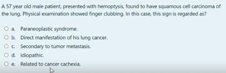 Solved A 57 year old male patient, presented with | Chegg.com
