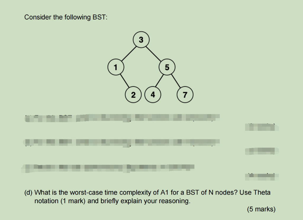 Solved Question 3 The Following Two Algorithms Corresponding | Chegg.com