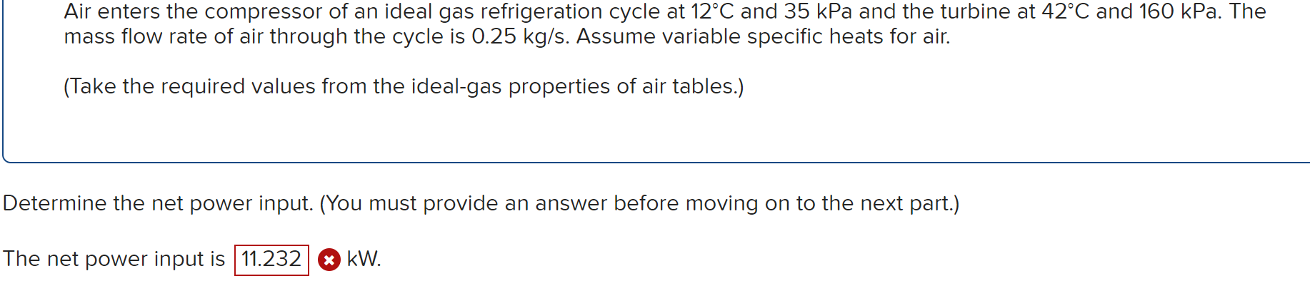 Solved Air enters the compressor of an ideal gas | Chegg.com