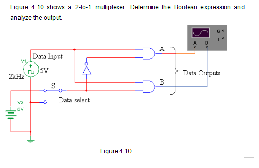 Solved Figure 4 10 Shows A 2 To 1 Multiplexer Determine Chegg Com