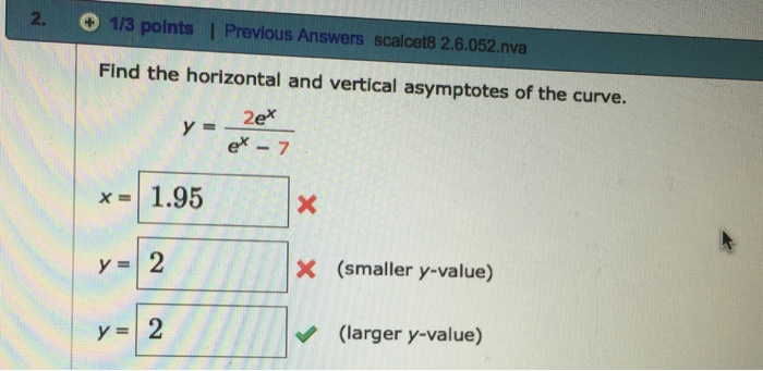 Solved Find The Horizontal And Vertical Asymptotes Of The Chegg