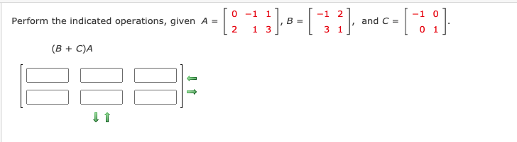 Solved Perform the indicated operations, given A = 1-10 | Chegg.com