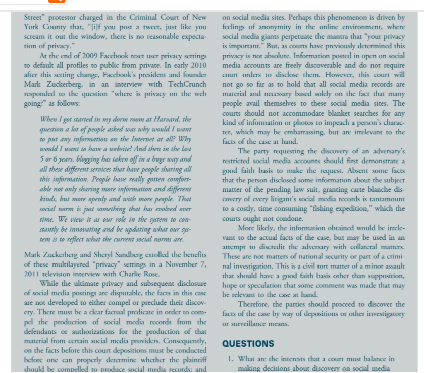 Solved QUESTIONS 1. What are the interests that a court must