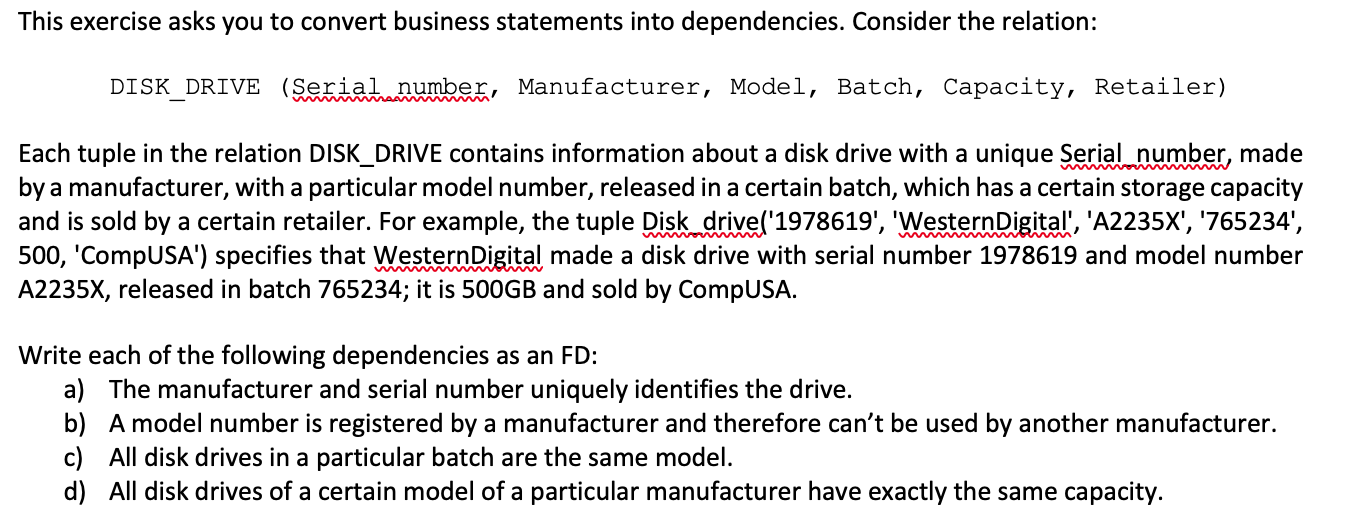 Solved This exercise asks you to convert business statements