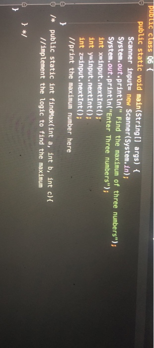 Solved public class (6 { public static void main(String[] | Chegg.com