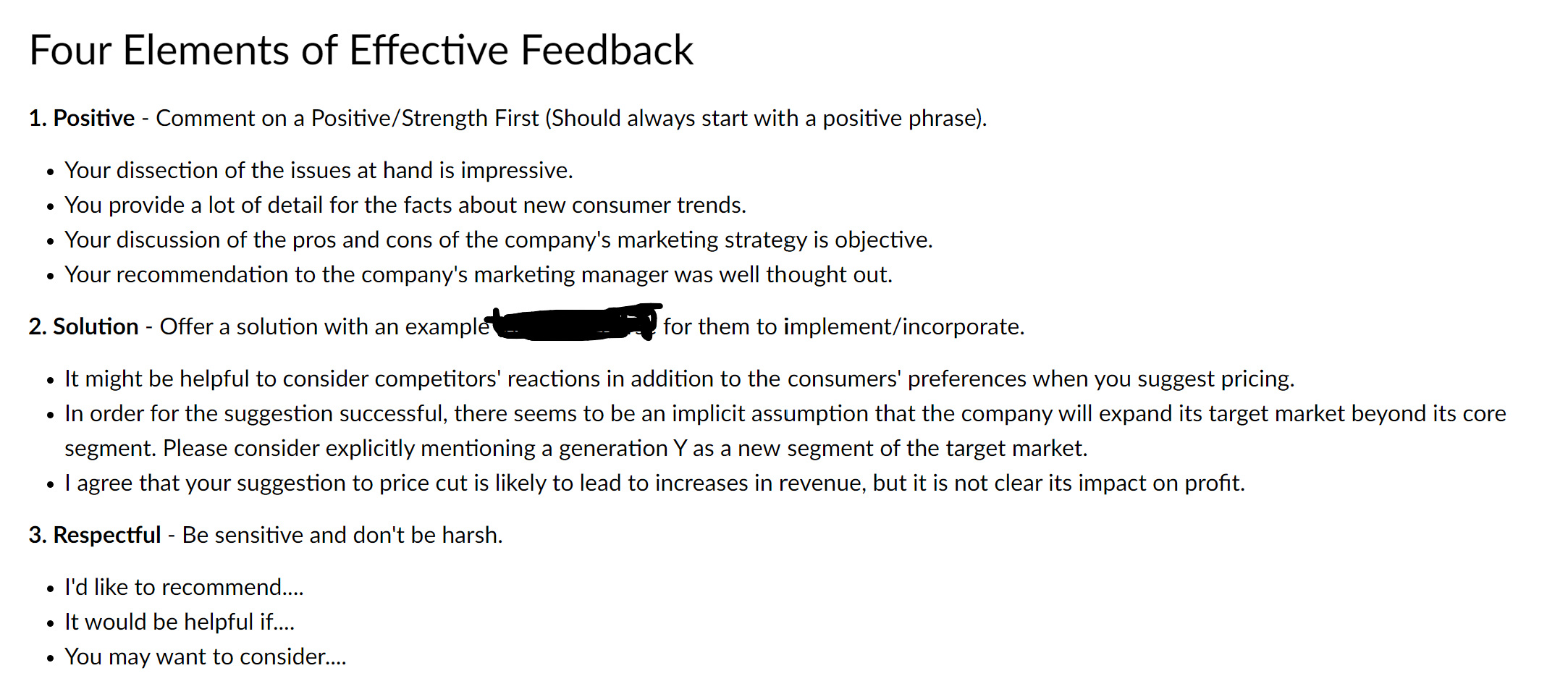 Solved 1. Positive - Comment on a Positive/Strength First | Chegg.com