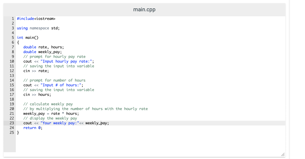 Solved Whitespace error on zyBooks. I am using an online | Chegg.com