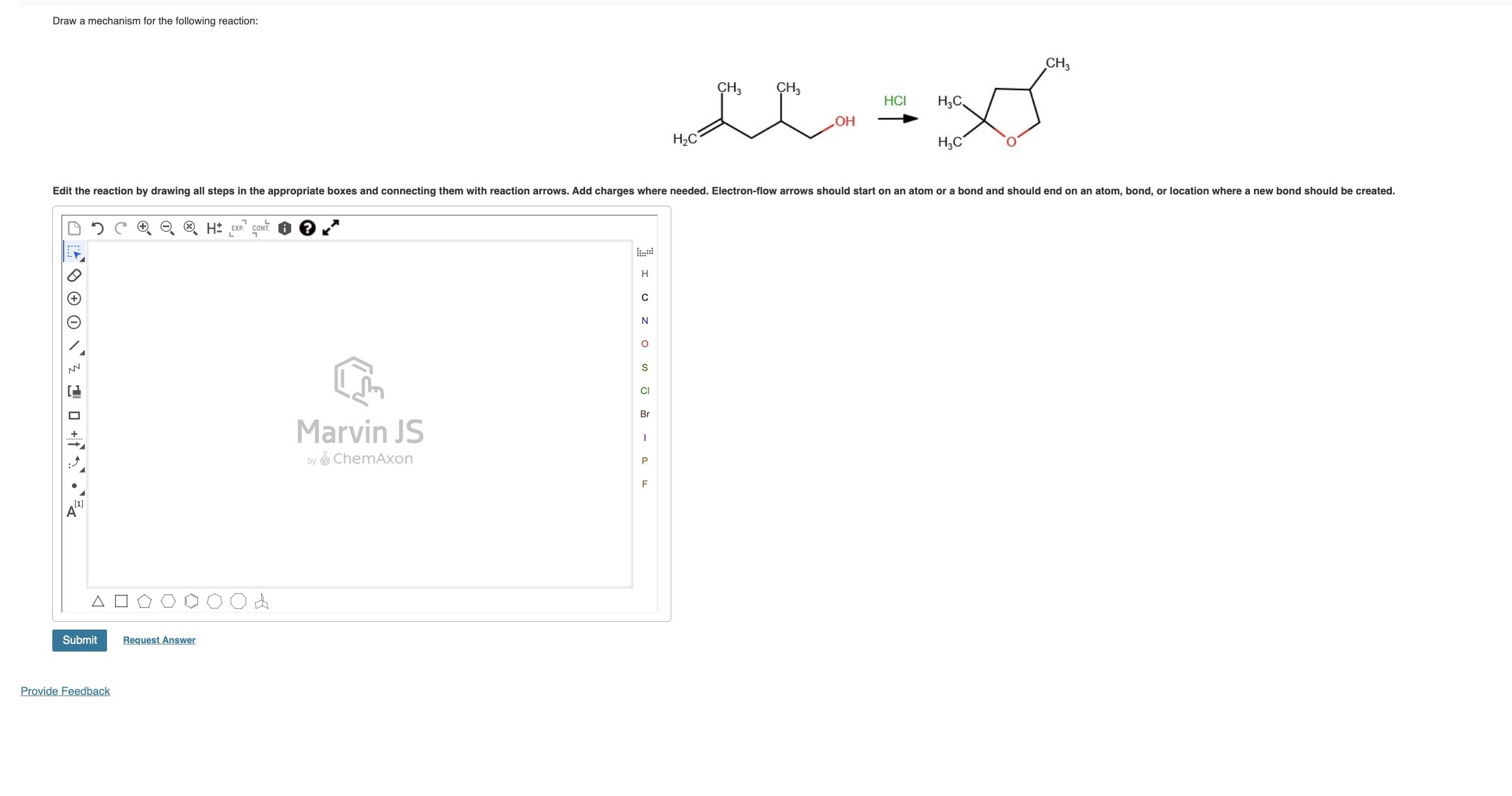 Solved Draw a mechanism for the following reaction: | Chegg.com