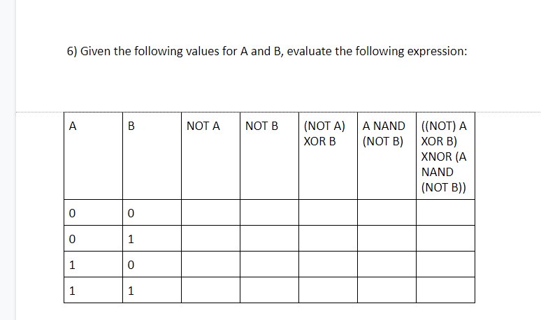 Solved 1) Complete the following table by finding the | Chegg.com
