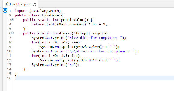 In Chapter 4, you created a Dice application that | Chegg.com