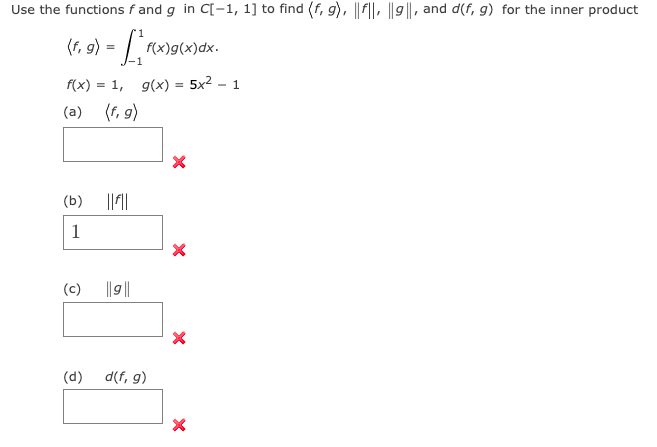 Solved 2 Determine if the function defines an inner product | Chegg.com