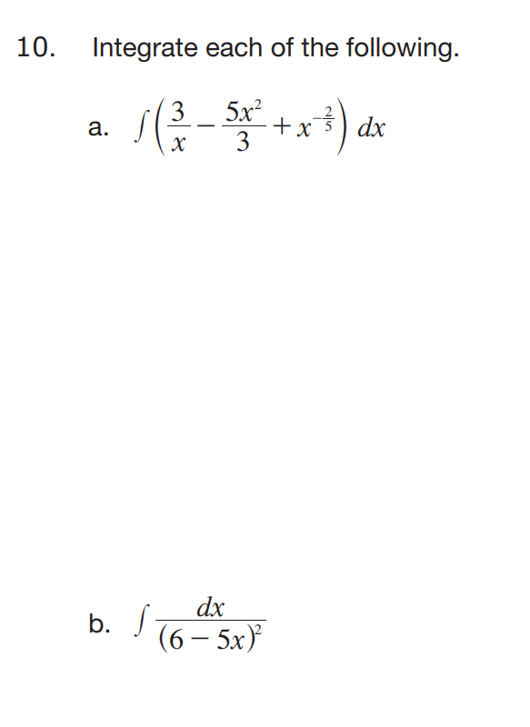 integration of x 5 dx 1 x 3