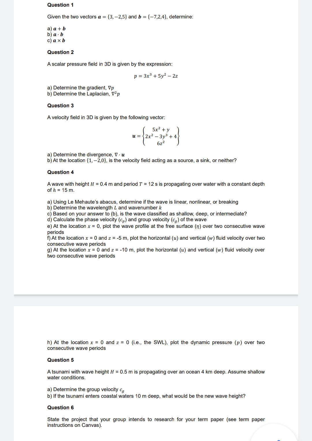 Solved Given The Two Vectors A={3,−2,5} And B={−7,2,4}, | Chegg.com