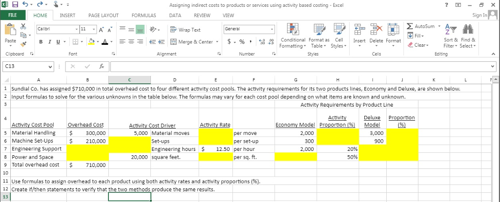 Solved 1. Assign indirect costs to products or services | Chegg.com