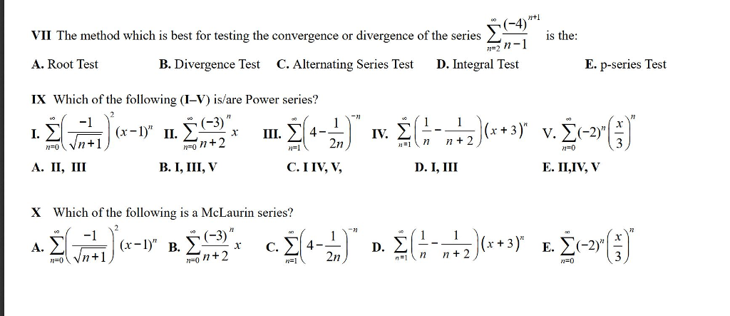 Solved Multiple Choice Version A (no work required) In | Chegg.com