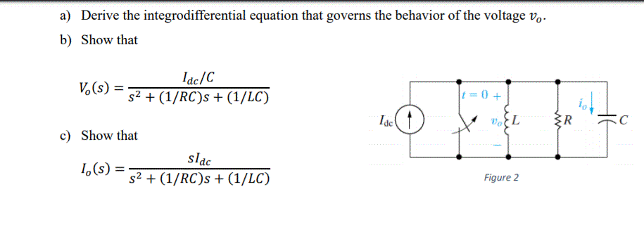 Solved A Derive The Integrodifferential Equation That Go Chegg Com