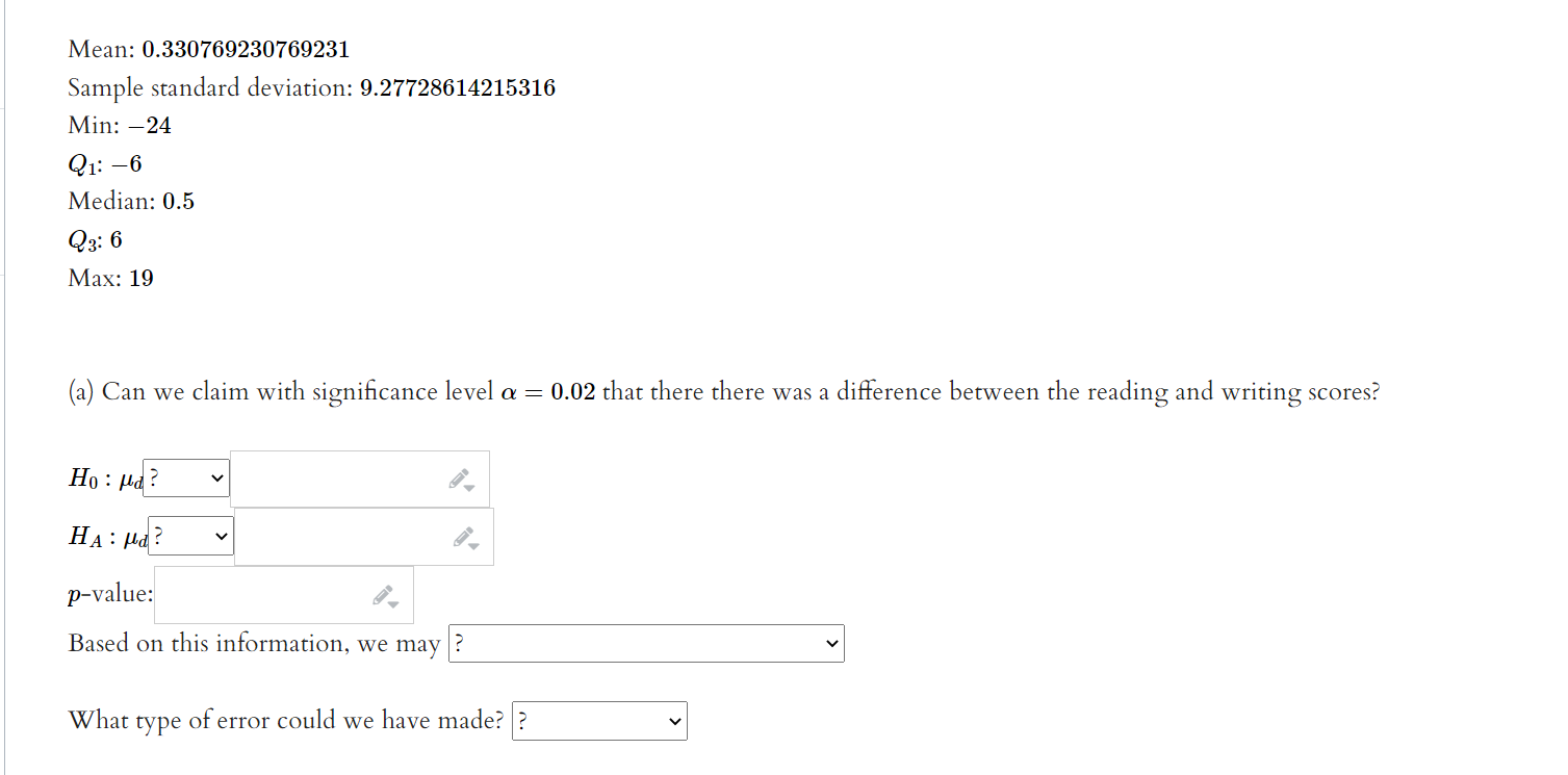 Solved The National Center Of Education Statistics Conducted | Chegg.com