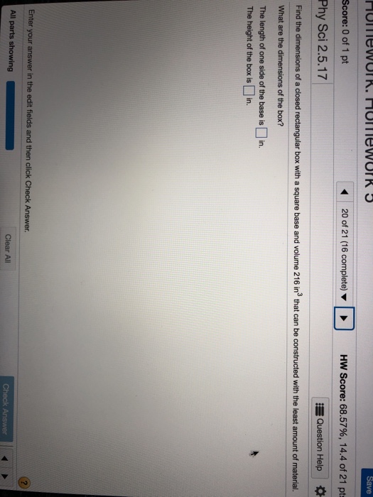 Solved Could someone please help me finish a few homework | Chegg.com