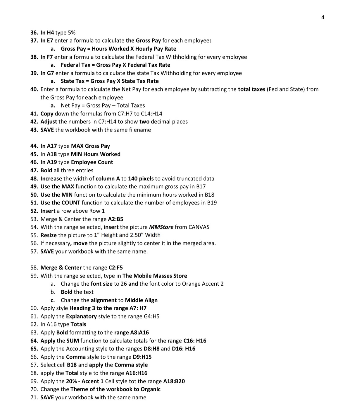 Solved Part 2 Sheet 2 Employee Payroll Information 970 Chegg